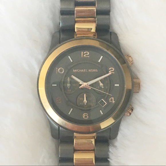 Michael Kors Large Two Tone Chronograph Watch - Picture 4 of 4