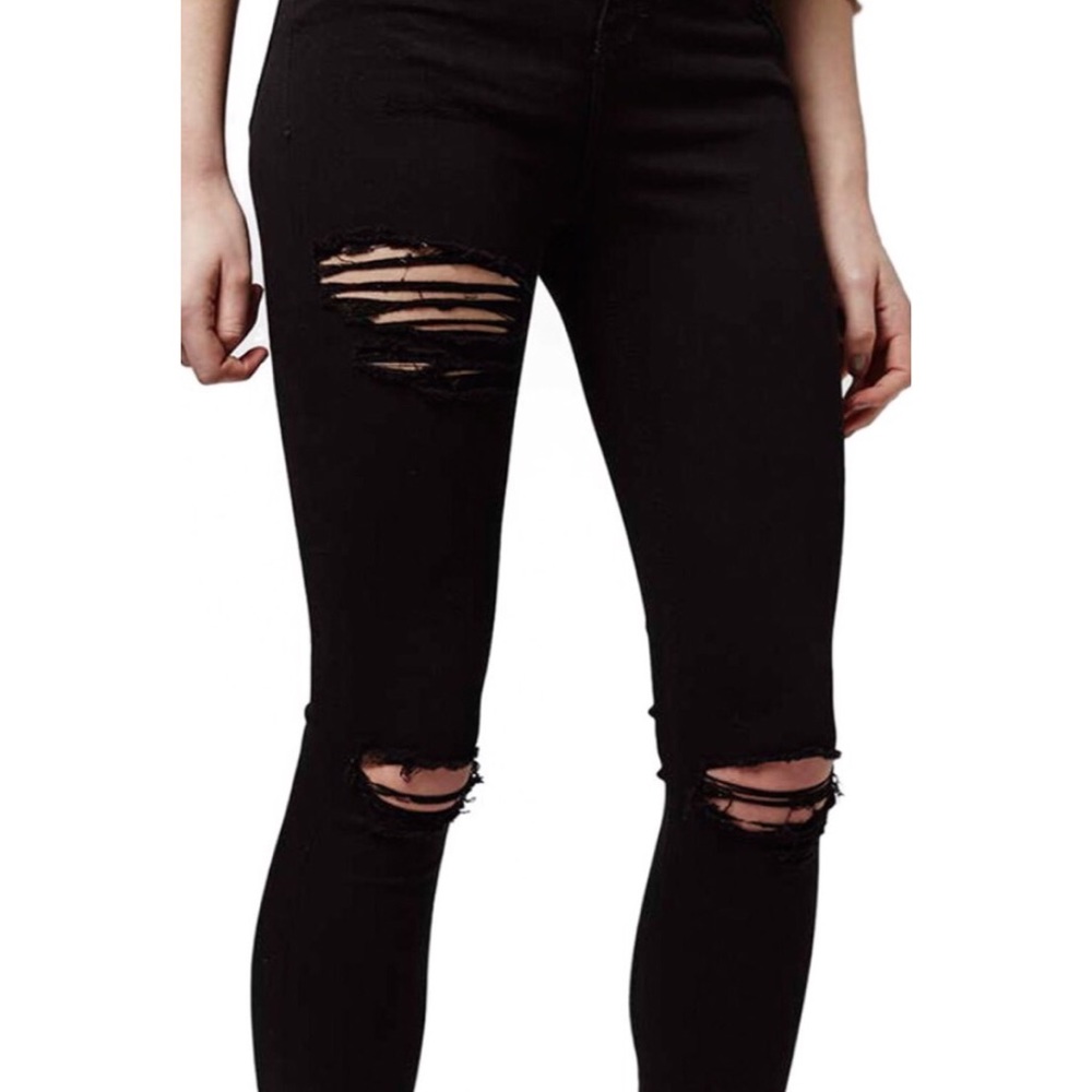 🌈1 HR SALE🌈Topshop NWOT Super Ripped Jamie Jeans - Picture 2 of 4