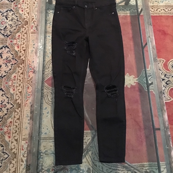๐1 HR SALE๐Topshop NWOT Super Ripped Jamie Jeans - Picture 3 of 4