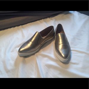 Gold Steve Madden Flats