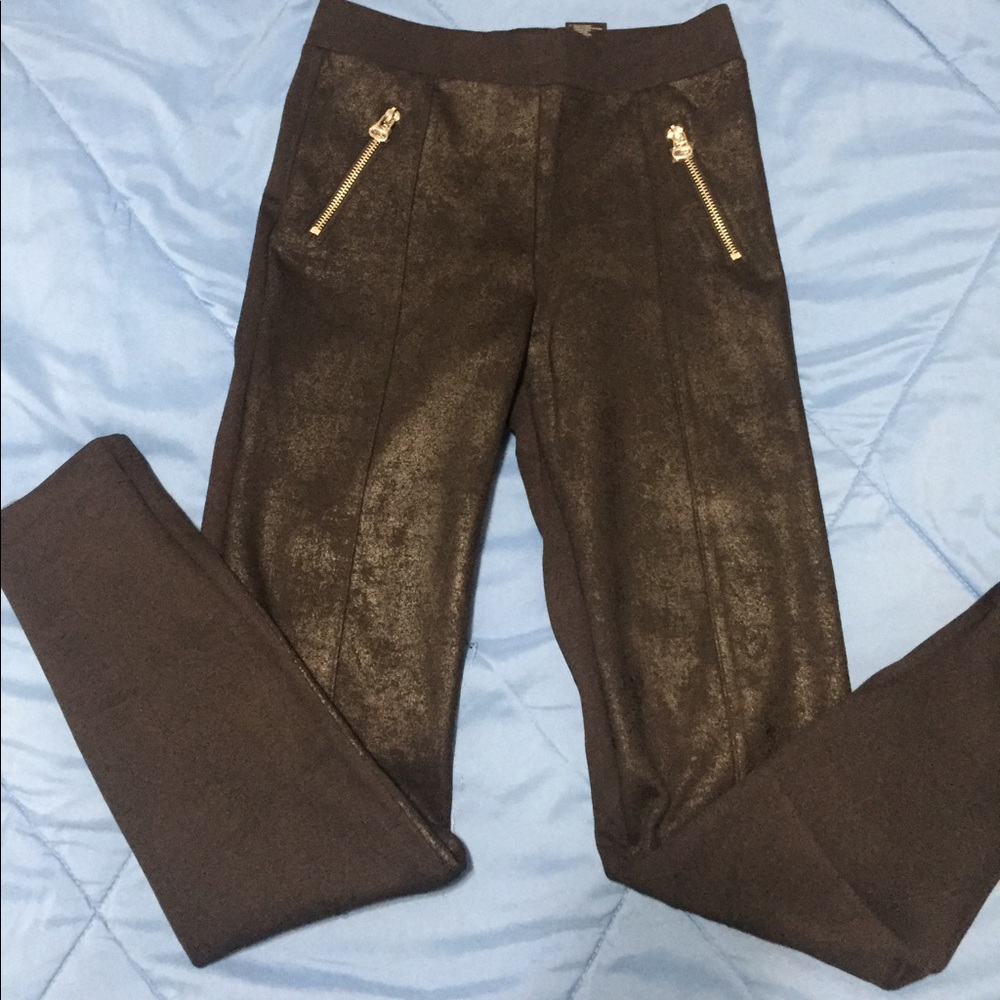 Zipper Black leggings