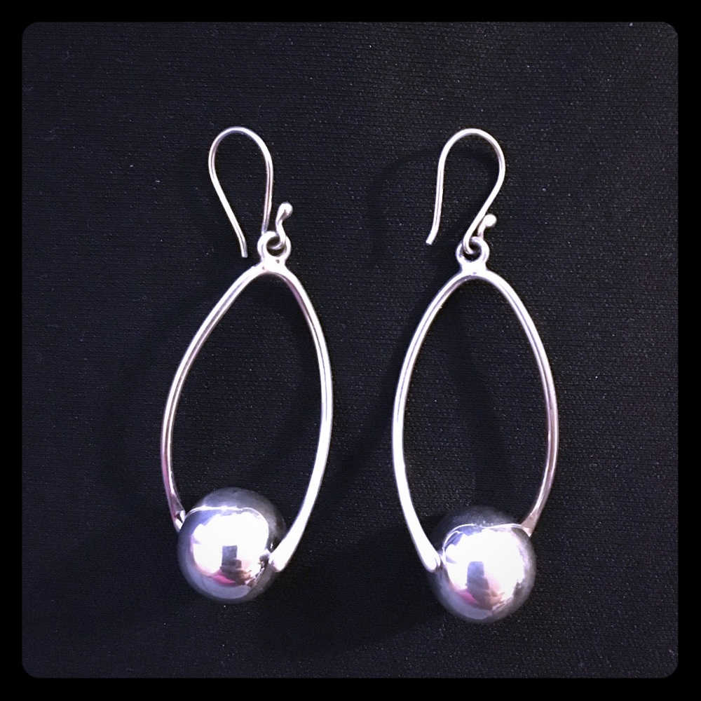 Silver earrings