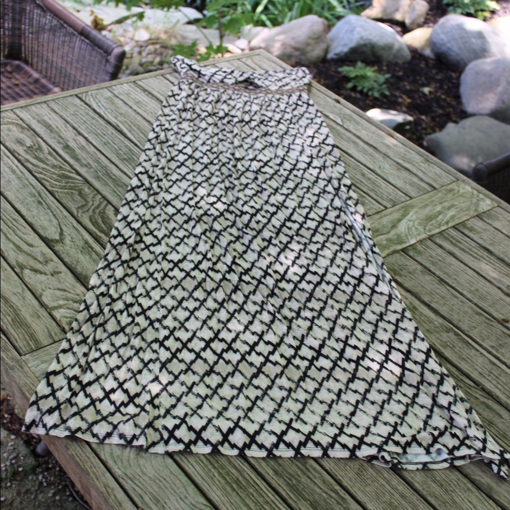 Strapless Tribal Maxi Dress