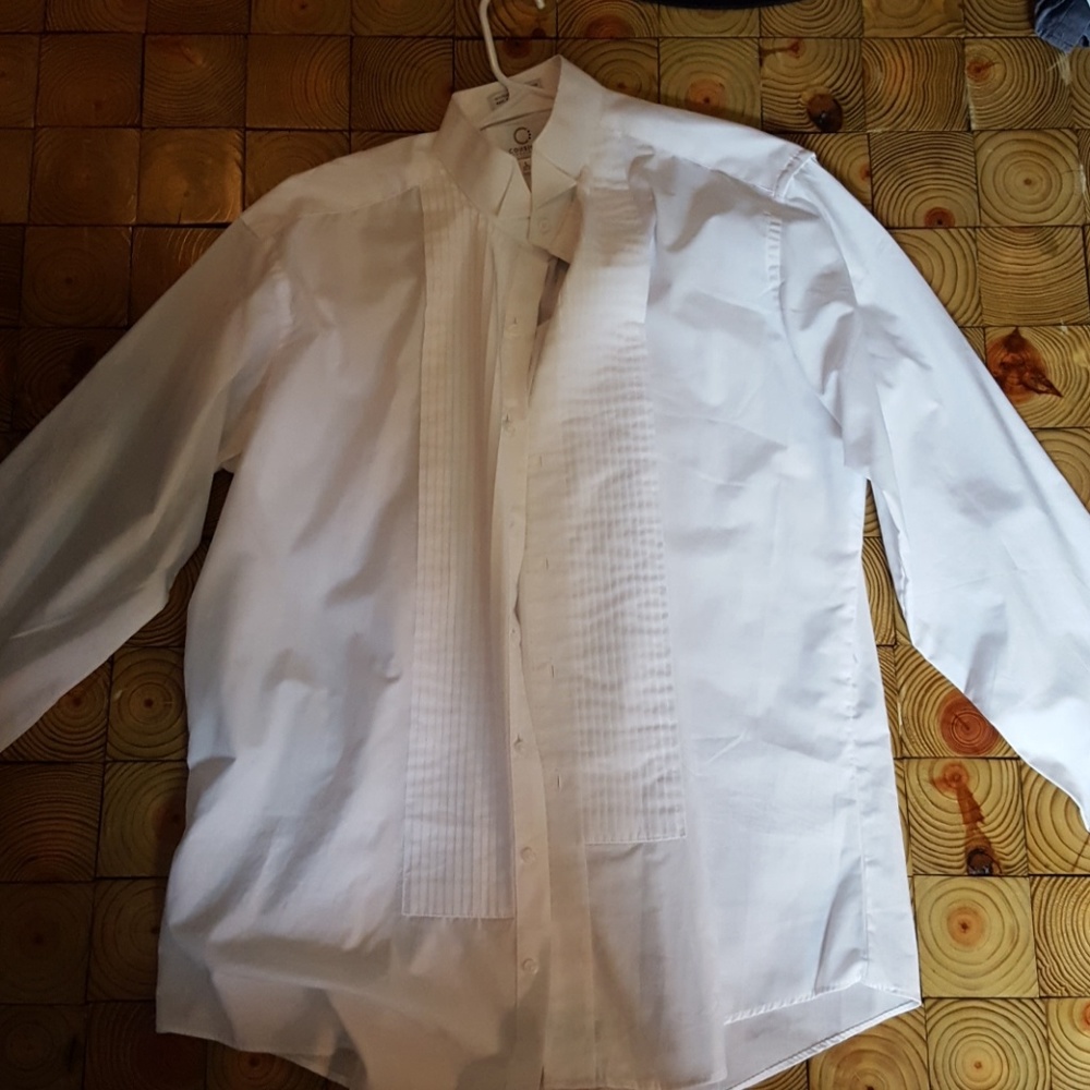 White tux shirt