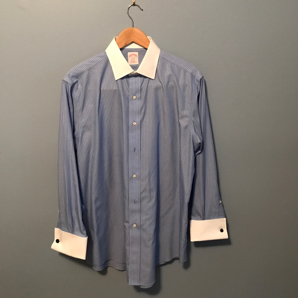 Brooks Brothers bankers collar French cuff shirt