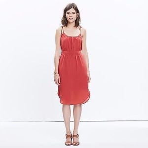 Madewell tie-strap silky sundress