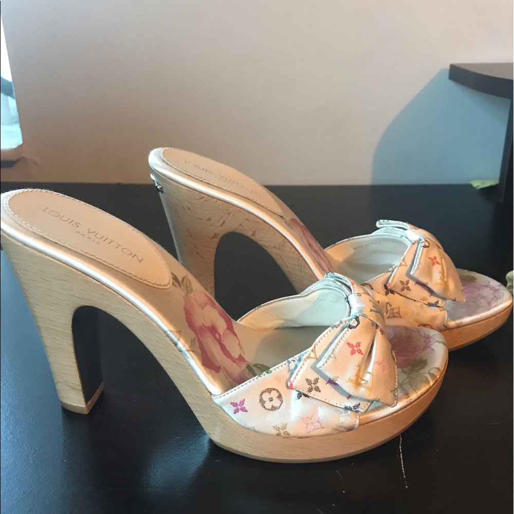 Louis Vuitton multicolor mules