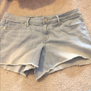 Mid Rise Denim Shorts