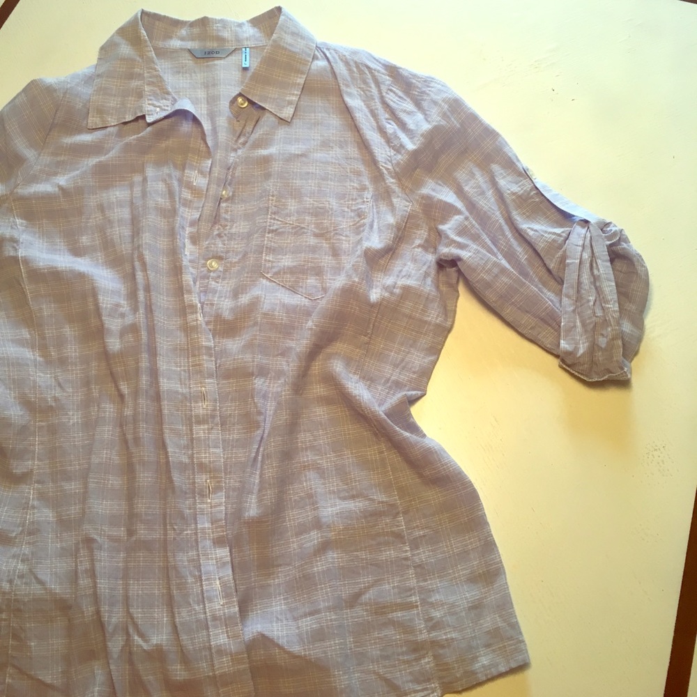 Izod Short Sleeved Button Down
