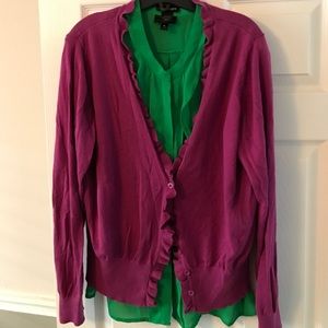 Violet v button down cardigan