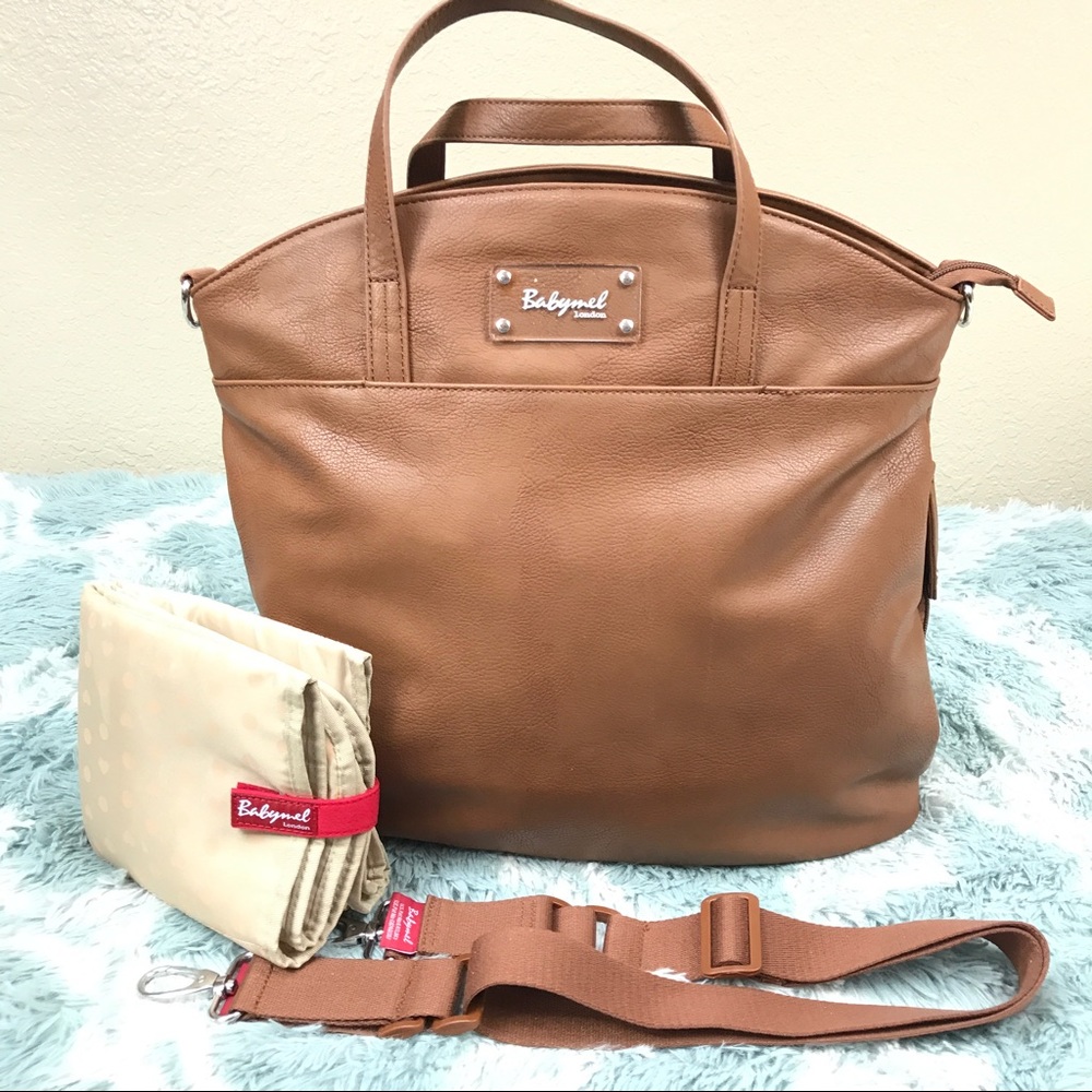 Babymel grace diaper pamper brown bag stroller