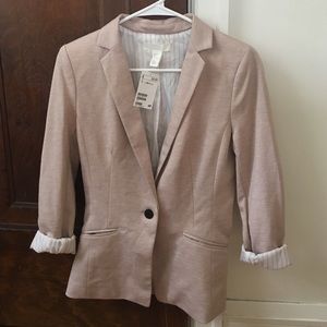 Light pink H&M blazer NWT