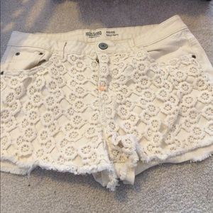 High Rise Denim Shorts