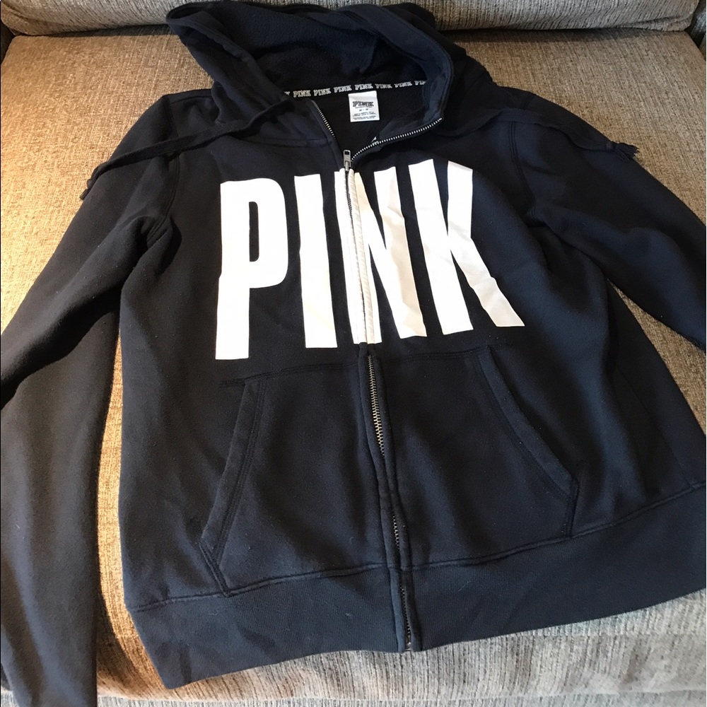 Victoria Secret- Black "Pink" Sweatshirt size M