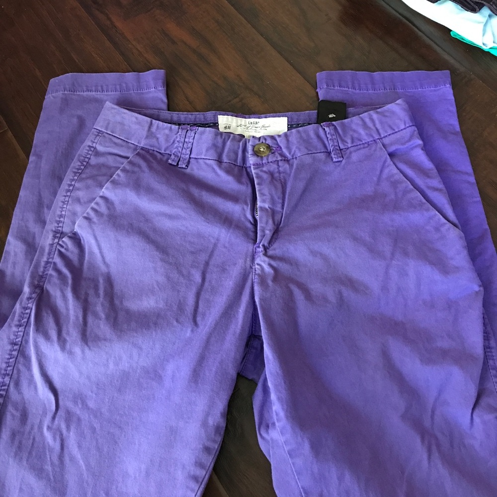 Purple chinos