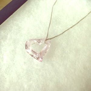Swarovski crystal light pink heart