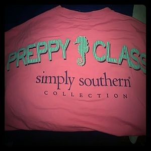A Hot pink Simply Southern shirt.