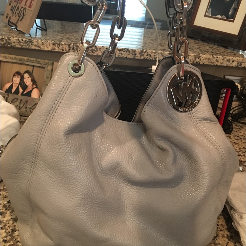 Michael Kors large Fulton bag in gray