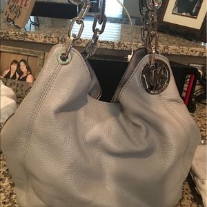 Michael Kors large Fulton bag in gray