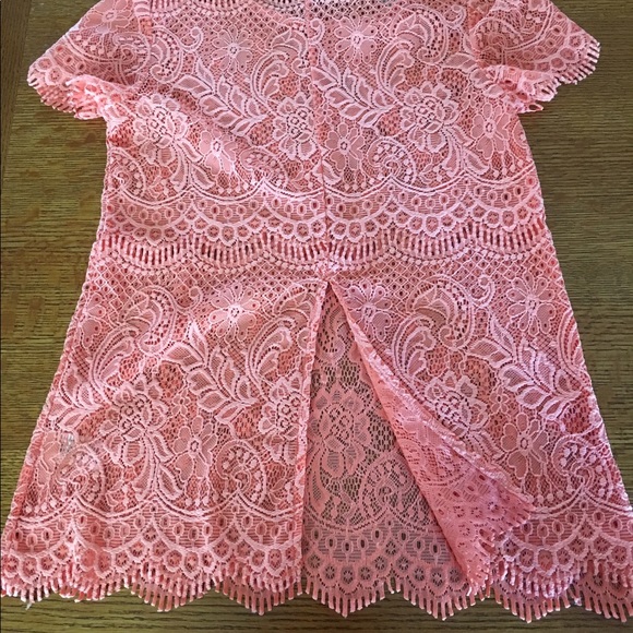 Maurice's Coral Lacey Top - Picture 3 of 3