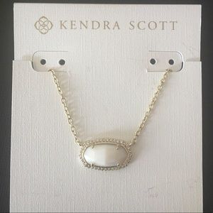 Kendra Scott Elisa Lux Necklace - White Pearl