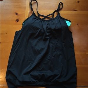 Work out top with built in sports bra