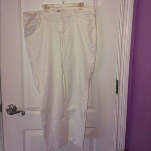White Patterned Pants