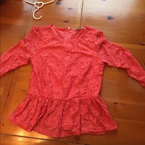 Lace long sleeve top