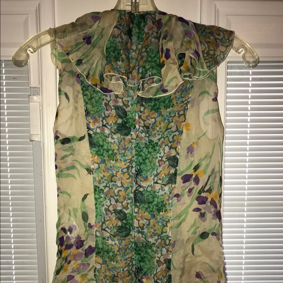 Zara Woman's Floral Blouse/Vest Size M - Picture 4 of 8