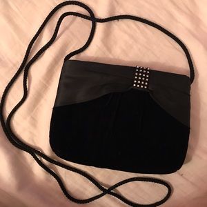 ✨Cross-body Black Velvet Purse