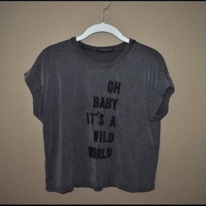 Brandy Melville Embroidered Tee