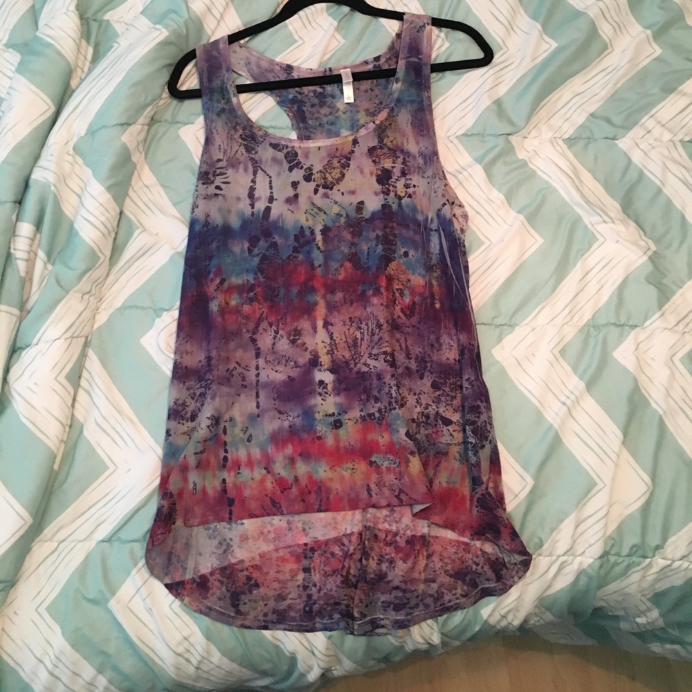 Multi-colored xhilartion top! 💚💙💗💛💜