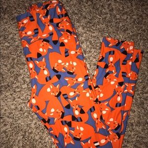 NWOT OS FOX LULAROE LEGGINGS🦊🦊🦊