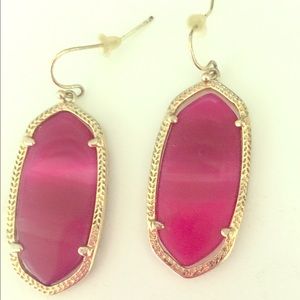 Kendra Scott Elle hot pink earrings