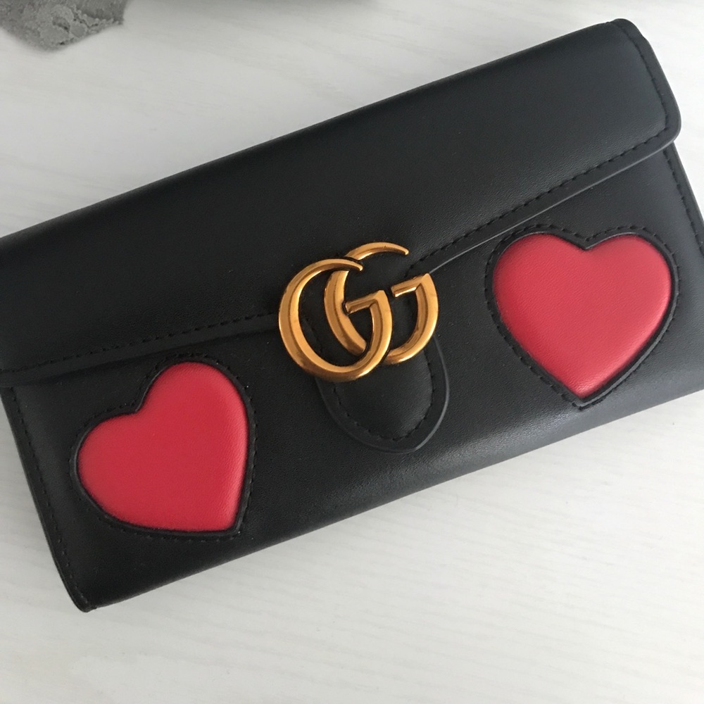 Gucci Marmont Wallet (Hearts collection)