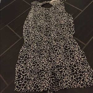Leapord print romper.