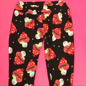 LulaRoe One Size Leggings- Ice cream Sundaes
