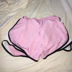 Pink nike running shorts