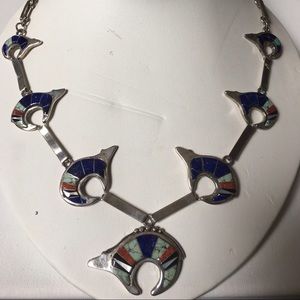 Hand made Native American bear necklace
