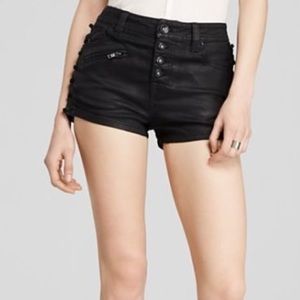 Black high waist shorts