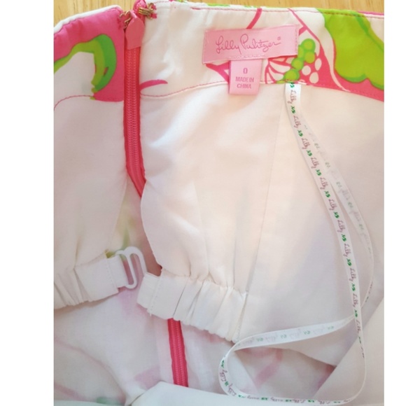 LILLY PULITZER Size 0 Blair Floral Silk Dress Pink - Picture 4 of 5