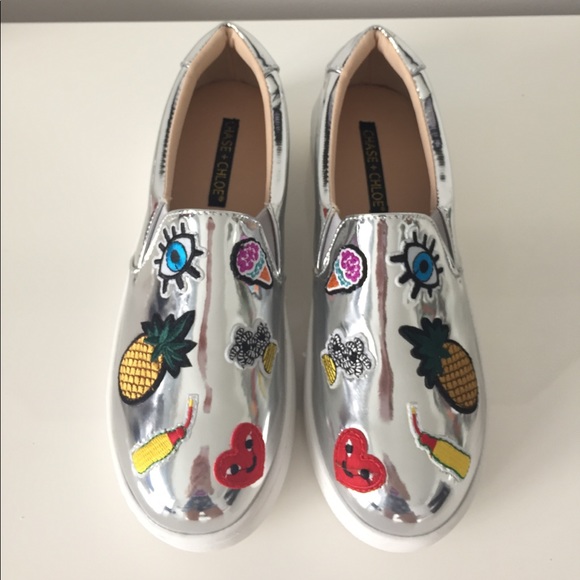 MOVING SALE⚡️ CUTE METALLIC SLIP-ONS - Picture 3 of 6