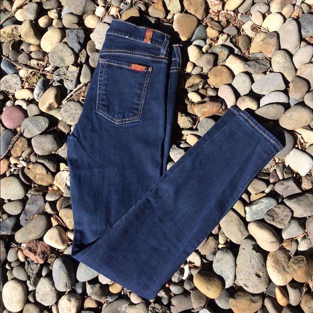 7 for all mankind "the skinny" jeans