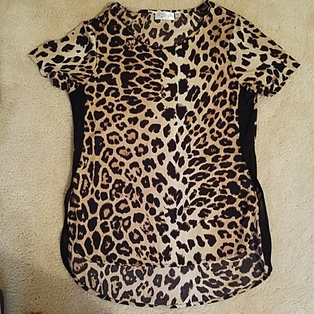 Silk  Animal Print Top
