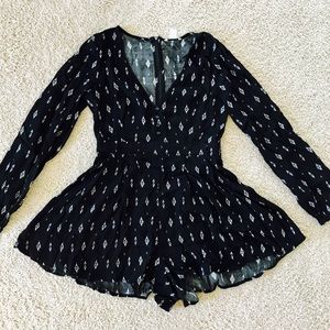 Forever 21 Long Sleeve Romper
