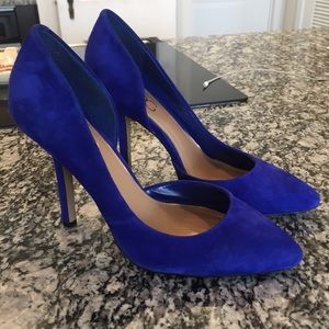Blue Suede BCBG Heels - sz. 9.5