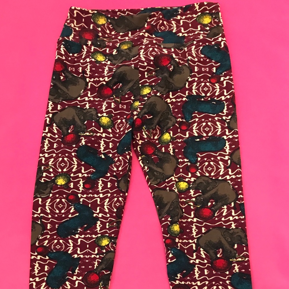 LulaRoe One Size Leggings- Circus Elephants