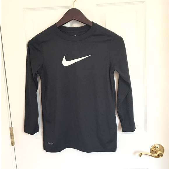 Black Nike Pro Long Sleeve Shirt - Picture 2 of 2