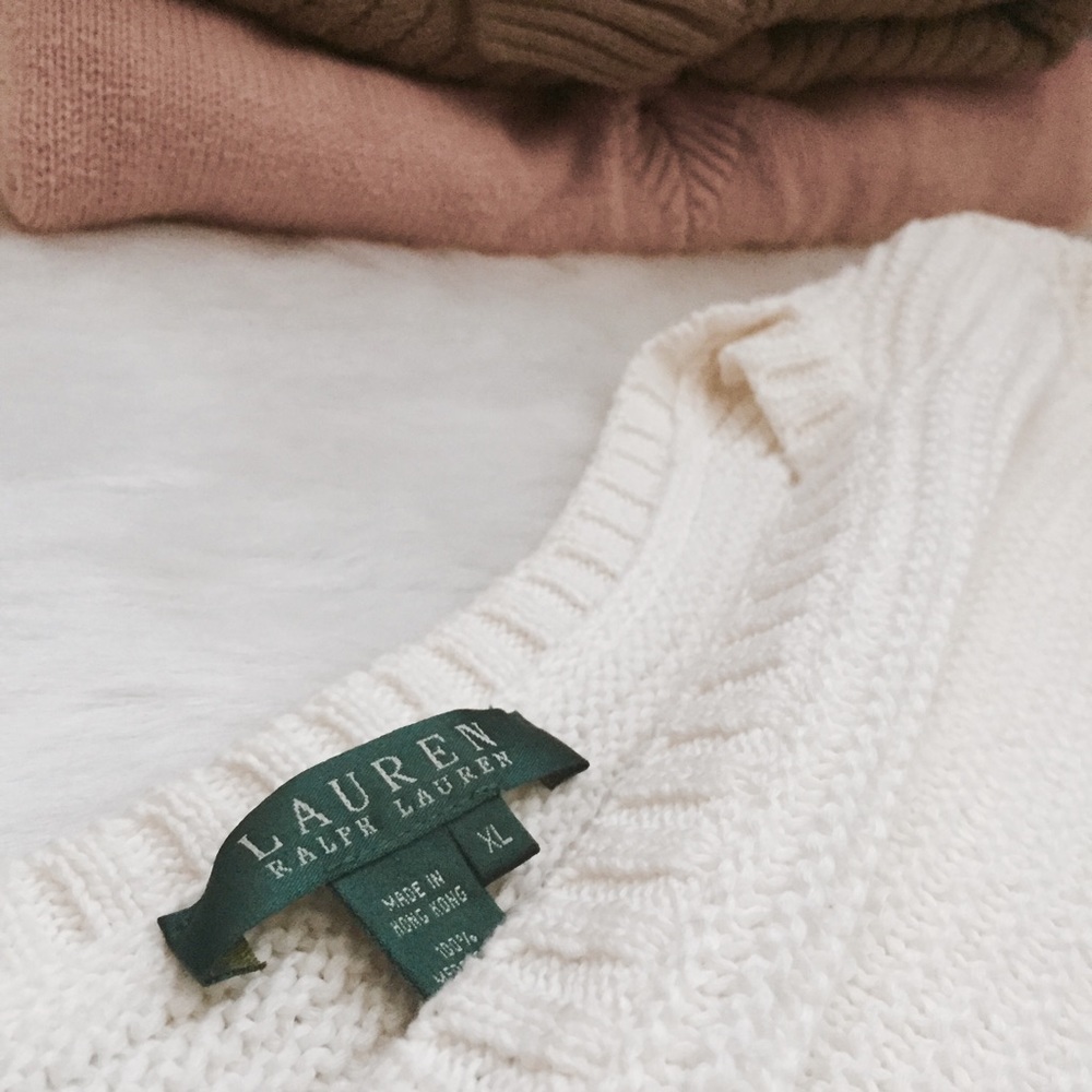 ⚠️‼️ SALE RALPH LAURENT BOXY COTTON-LINEN SWEATER