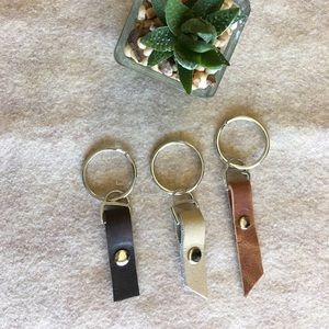 Key Chain with 100% leather handmade